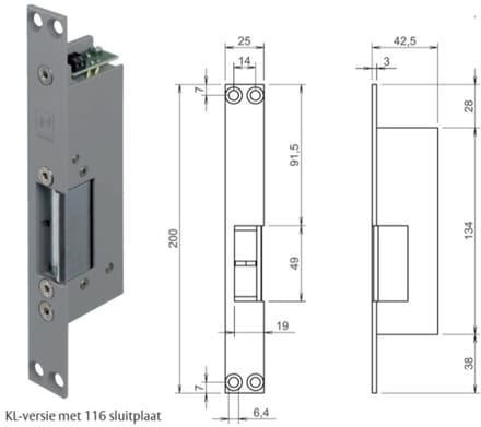 Electrische Deuropnener Veiligheid Type 331 Din R