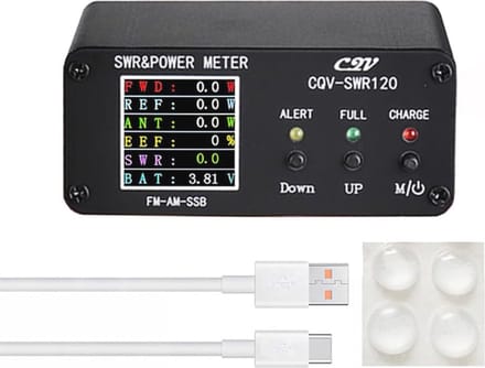 120W SWR Wave Meter met Hoge Staande Golf Alarm en Full Color Display