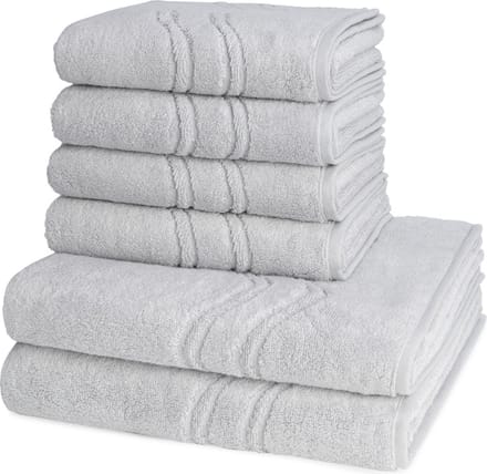 Ross Dames en Heren 4 X handdoek 2 X douchedoek - per set Cashmere feeling