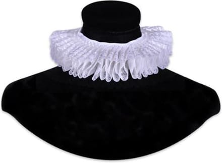 Witbaard Pietenkraag Avila Deluxe Polyester Wit One-size