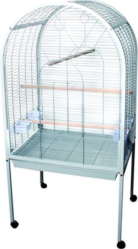 Flamingo papegaaienkooi polly wit - 77.5cm L x 60cm B x 155.5cm H