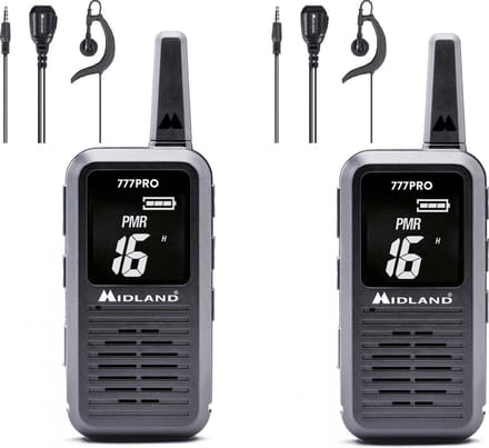 Midland 777 PRO inclusief MA21-777 PMR/LPD PORTOFOON SET