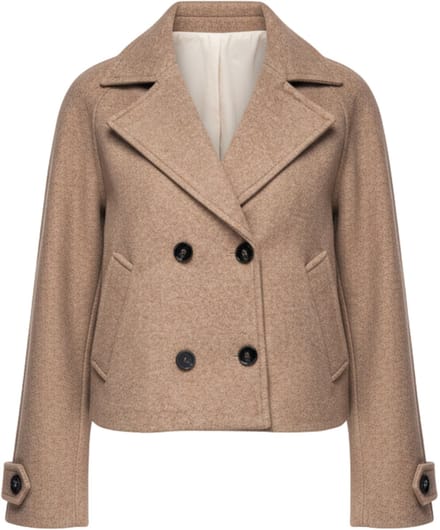 OMBRE Jas - Loose Fit - Lange Mouw - Knopen Mokka M