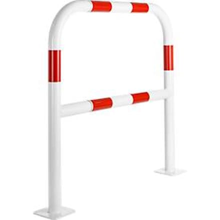 Veiligheidshek, voor deuvelmontage, L 1000 mm, wit/rood