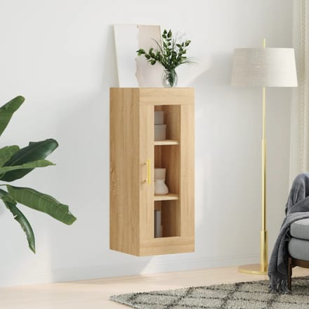 vidaXL - Bovenkast - 34,5x34x90 - cm - sonoma - eikenkleurig
