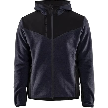 Blaklader Gebreid jack met softshell - Donker marineblauw/Zwart - 2XS