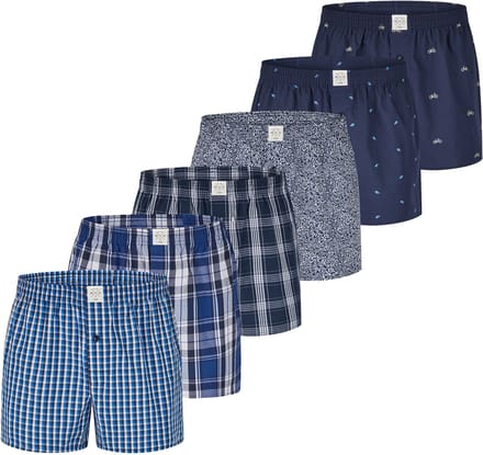 MG-1 Wijde Kinder Boxershorts Jongens 6-Pack D510K - Maat 176