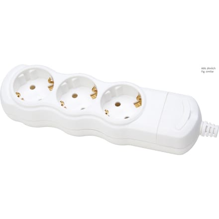 Kopp 3-poorts stekkerdoos Arctic Wit Zonder Snoer - 120301007 [5 stuks]