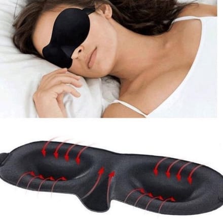 Jumada - Slaapmaker - Deluxe - Slapen - 3D - Oogmasker - Volwassenen - Zwart