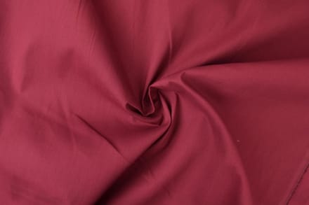 25 meter brandvertragende katoen stof - Bordeaux rood - 300cm breed
