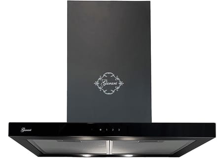 GURARI Wandafzuigkap GCh 462 BL 6 Prime N+Slang, Afzuigkap 60 cm/1000m³/h/Afzuigkap in zwart/TouchControl