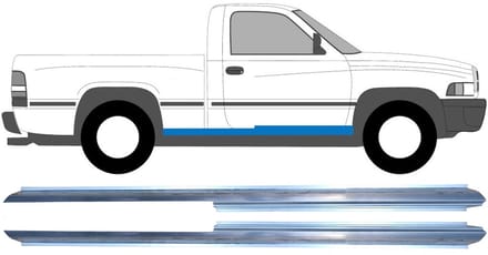 Reparatie dorpel voor Dodge RAM 1993-2002 / Links + Rechts / Set