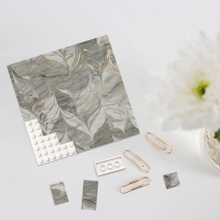 Bouwsteen Puzzel - Fotoblok 3D - Woondecoratie Maken - Dubbelzijdig Ontwerp - Mini Blokken - Wit