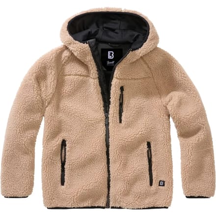 Brandit - Teddyfleece Hood Kinder Jacket - Kids 146/152 - Bruin