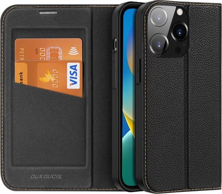Dux Ducis - Hoes geschikt voor Apple iPhone 14 - Magnetische sluiting - Book Case - Zwart
