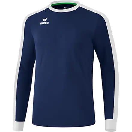 Erima Retro Star Voetbalshirt Lange Mouw Heren - Wit / New Navy | Maat: M