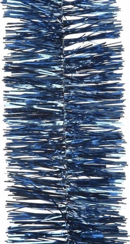 Kerstboom folie slinger nachtblauw 270 cm