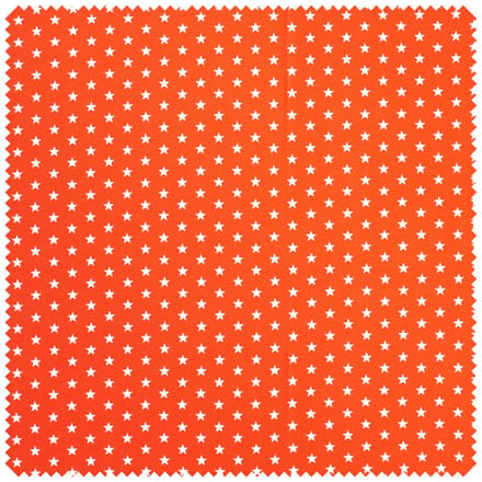 Katoenen poplin stof "Stars" - Oranje