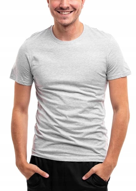 4F T-shirt Heren - Grijs - Katoen - Maat M
