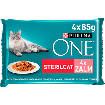 Purina One Adult 4x85 g - - Zalm&Wortel