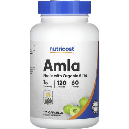 Nutricost, Amla, 1 000 mg, 120 gélules (500 mg par gélule)