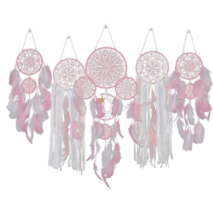 Nachtkastje Dromenvanger Maan en Ster Wanddecoratie Hangende Decoratie? white
