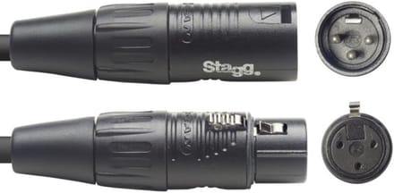 Professionele DMX Kabel 5 Meter Zwart XLR 3-pins Mannelijk naar Vrouwelijk