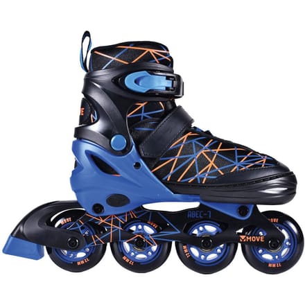 Inline Skates - Move Stripes S 30-33 - blauw - verstelbaar - maat 30 tot 33