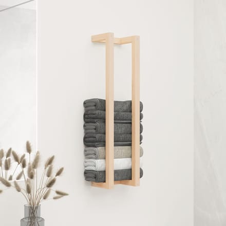 vidaXL - Handdoekenrek - 23x18x90 - cm - massief - grenenhout