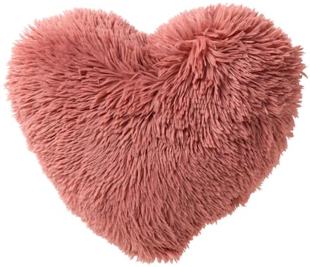 HART - sierkussen 40x45 cm - hartjeskussen - fluffy - Mauveglow - roze
