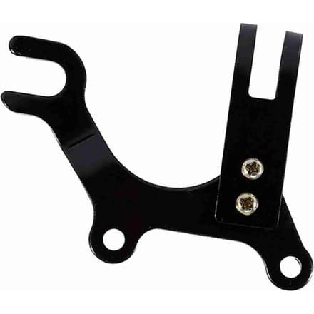Support Adaptateur de Frein à Disque Réglable pour Vélo avec Collier de Tige de Selle de Vélo Adaptateur de Montage pour Cadre black