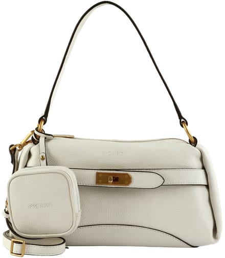 PICARD Leren schoudertas handtas Odeon Hand Bag White Lily wit