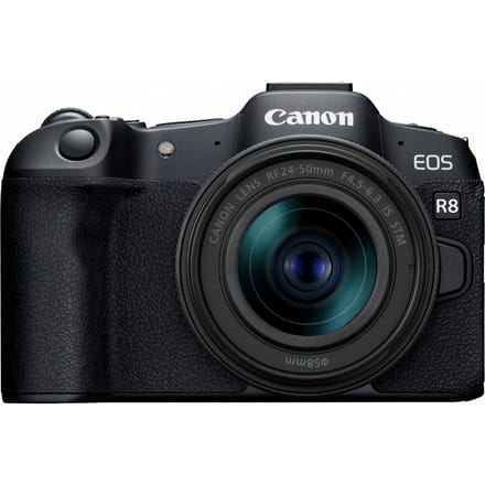 Canon EOS R8 Full Frame Systeemcamera + RF 24-105mm F4-7.1 IS STM Zoomlens zwart