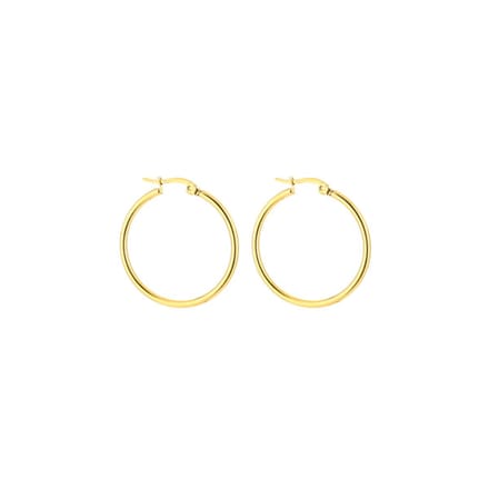 Michelle Bijou - Oorbellen Ringen - 3 cm - Goud