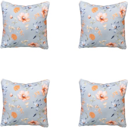 Madison - Sierkussen Florina blue - Ca. 50x50 cm - Set van 4