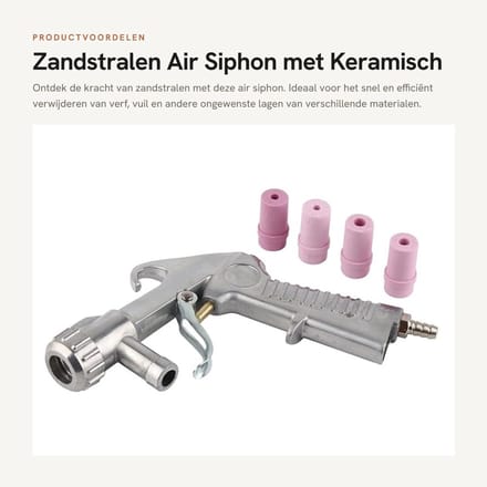 Dailygoods - Zandstralen Air Siphon met Keramisch Mondstuk