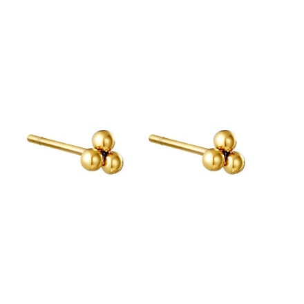 Oorbellen Triple Bullet - Yehwang - Studs - One size - Goud