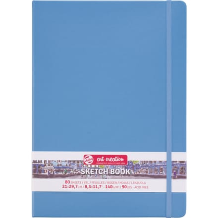 Schetsboek Talens Art Creation 80 witte vellen 140gr 210x300mm blauw