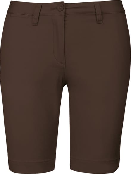 Kariban Dames chino bermudashorts K751 - Chocolate - 42 NL (44 FR)