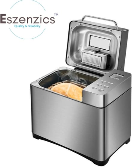 Eszenzics™ Bakkers Broodbakmachine - Moderne Automatische Broodmachine - 19 Functies Programmeerbaar - Tot 1000 gram - 650W - RVS