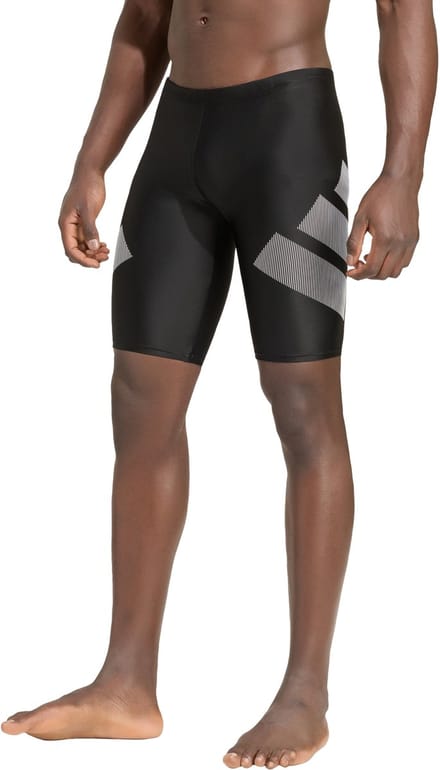 Adidas Performance Big Bars Lange Zwembroek - Heren - Zwart