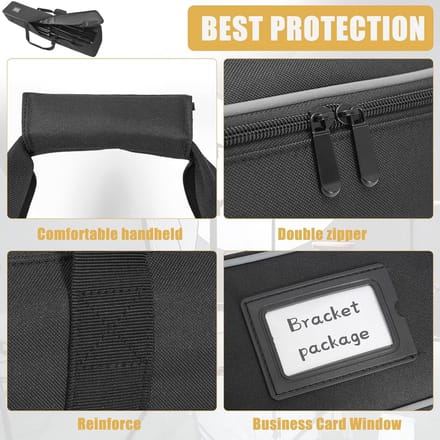 Multifunctionele Heavy Duty Statieftas 93 x 18 x 18 cm voor Verlichting, Luidsprekers, Camera's en Microfoonstandaards