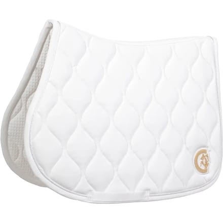 Kentucky Horsewear - Zadeldoek wave 3D jumping wit