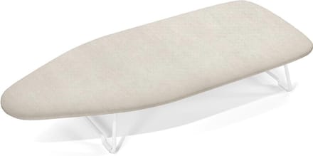 Strijkplank Mini - Compact Strijkje - Snel Kreukels Weg - Inklapbaar Met Haak - 31 x 76 cm - Beige