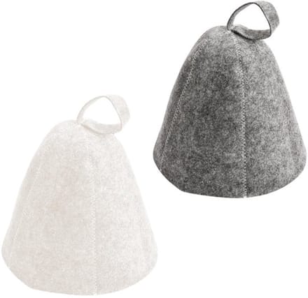 Saunahoed - 2 Stuks Vilt - Sauna Muts - Sauna Hoedje - Wellness Accessoires - Ideale Kwaliteit - Saunamuts