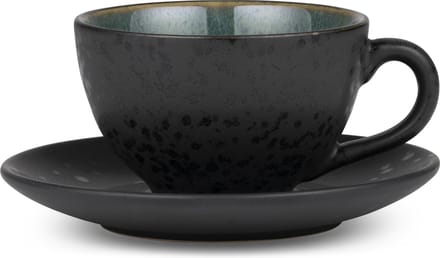 BITZ Kop met schaal Dia. 10 x 6 cm 24 cl Zwart/Groen