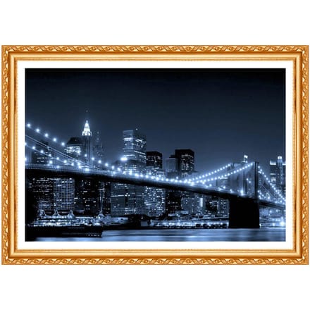 Broderie Diamant Paysage Image de Peinture Strass Kit Point de Croix Vente Décor Mural 20X30CM gray
