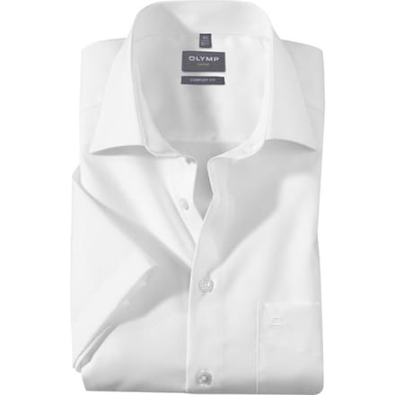 OLYMP Luxor Overhemd, Comfort Fit, New Kent, Wit