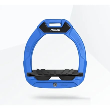 Veiligheidsstijgbeugels Paardrijden Hellend Grip Blauw/Zwart/Zwart Kind Flex-On Safe-On