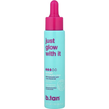 B.tan, Just Glow With It, Bronzing Glow Druppels, Donkerste, 40ml (1.35fl oz) blue